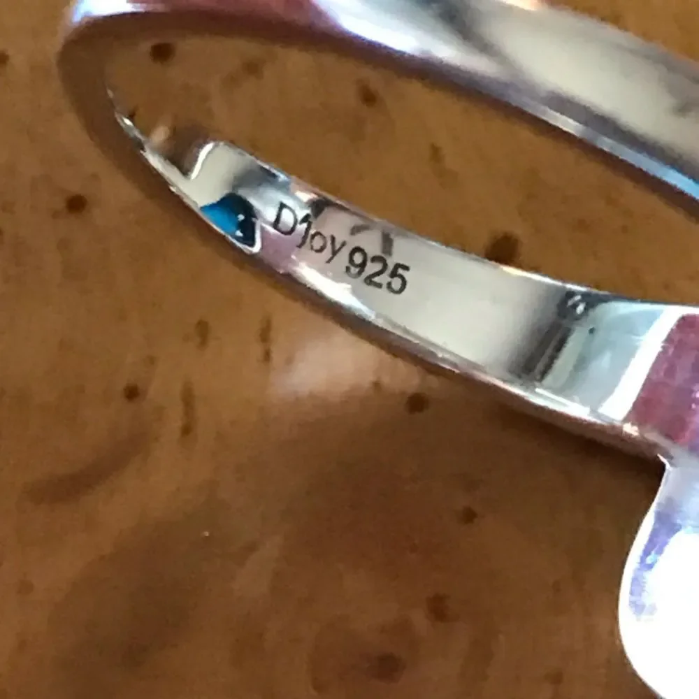 Sleeping Beauty Turquoise Coral Sterling Silver Feather Ring Size 8